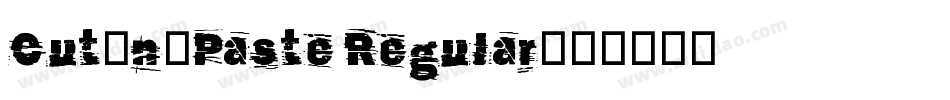 Cut-n-Paste Regular字体转换
